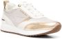 Michael Kors logo-plaque panelled lace-up sneakers Gold - Thumbnail 2