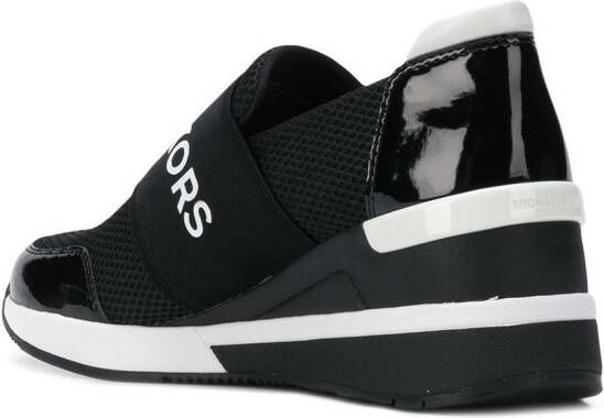 Michael Kors logo platform runner sneakers Black