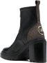Michael Kors logo-print 90mm leather ankle boots Black - Thumbnail 6