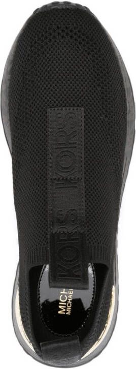 Michael Kors logo-print sock-style sneakers Black
