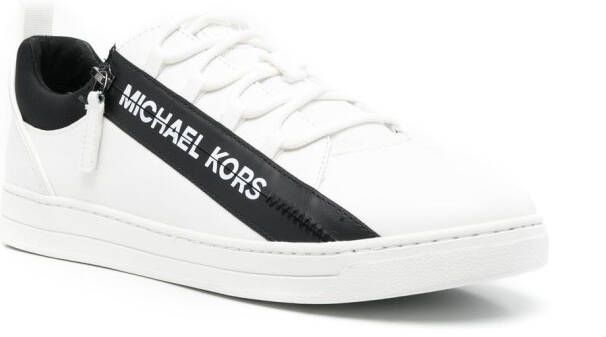 Michael Kors logo-print zip-detailed sneakers White