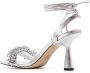 Michael Kors Lucia 89mm crystal-embellishment sandals Silver - Thumbnail 3