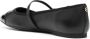 Michael Kors logo-plaque leather ballerina shoes Black - Thumbnail 3