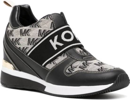 Michael Kors Maven monogram-print sneakers Black