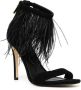 Michael Kors Meena 110mm feather-embellished sandals Black - Thumbnail 2