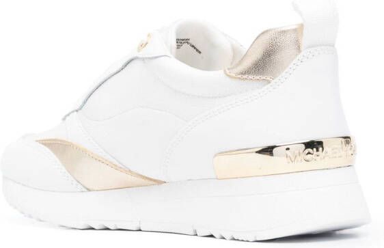 Michael Kors metallic-effect low-top sneakers White