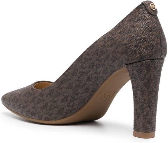Michael Kors Milly 80mm leather pumps Brown