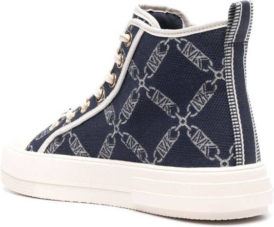 Michael Kors monogram-pattern low-top sneakers Blue
