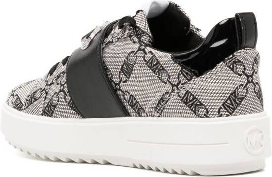 Michael Kors monogram-print low-top sneakers Grey