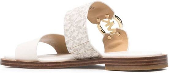 Michael Kors monogram-print summer sandals White