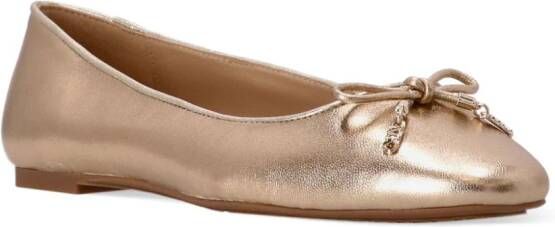 Michael Kors Nori metallic ballerina shoes Pink