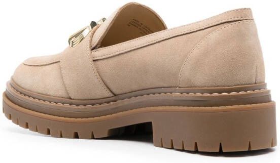 Michael Kors Parker leather loafers Neutrals