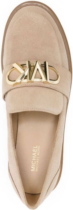 Michael Kors Parker leather loafers Neutrals