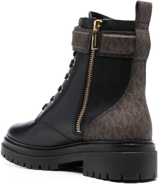 Michael Kors Parker logo-panelled ankle boots Black