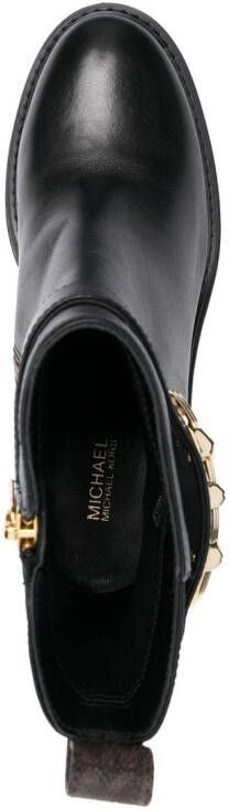 Michael Kors Parker logo-plaque boots Black