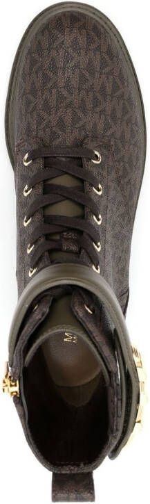 Michael Kors Parkler monogram ankle boots Brown