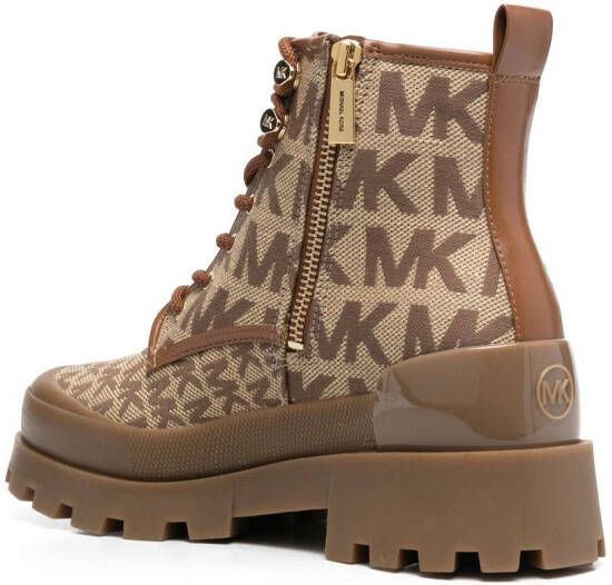 Michael Kors Payton logo-print ankle boots Neutrals