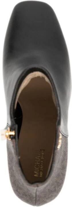 Michael Kors Perla 85mm monogram-pattern boots Black