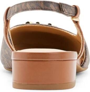 Michael Kors Perla monogram-print leather sandals Brown