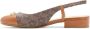 Michael Kors Perla monogram-print leather sandals Brown - Thumbnail 4