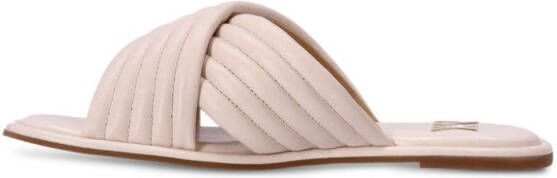 Michael Kors Portia quilted leather slides Pink