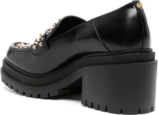 Michael Kors Rocco Astor stud-embellished leather loafers Black