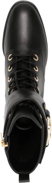 Michael Kors Rory lace-up leather boots Black