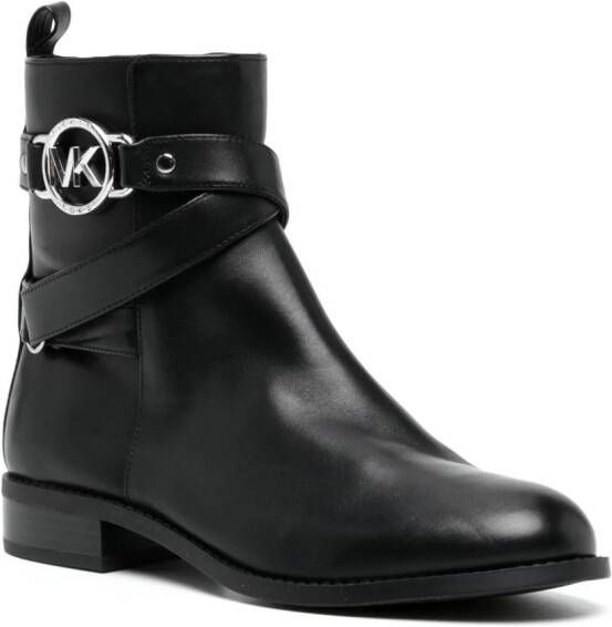 Michael Kors Rory logo-plaque boots Black