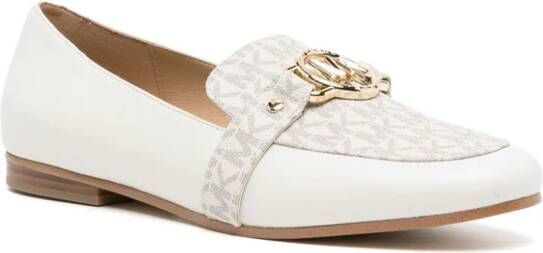 Michael Kors Rory logo-plaque loafers Neutrals