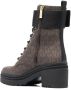 Michael Kors Rory monogram-print combat boots Brown - Thumbnail 6