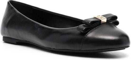 Michael Kors round toe ballerina shoes Black