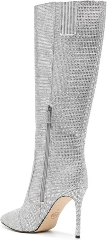 Michael Kors Rue 100mm crystal-embellished boots Silver