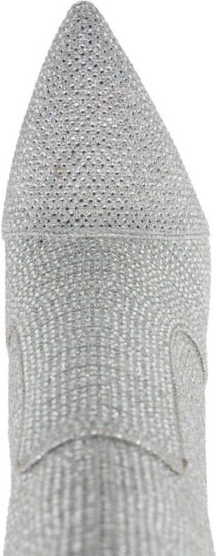 Michael Kors Rue 100mm crystal-embellished boots Silver