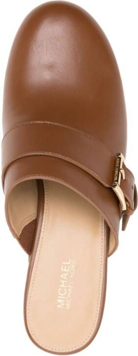 Michael Kors Rye studded leather sandals Brown