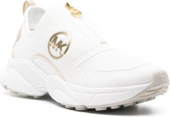 Michael Kors Sami logo-appliqué zipped sneakers White
