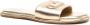Michael Kors Saylor logo-plaque leather sandals Gold - Thumbnail 2