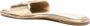 Michael Kors Saylor logo-plaque leather sandals Gold - Thumbnail 3