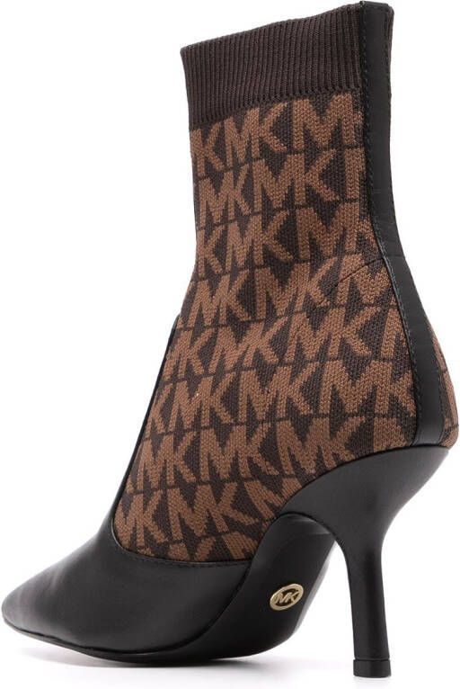 Michael Kors Brea monogram-print ankle boots Brown - Picture 10