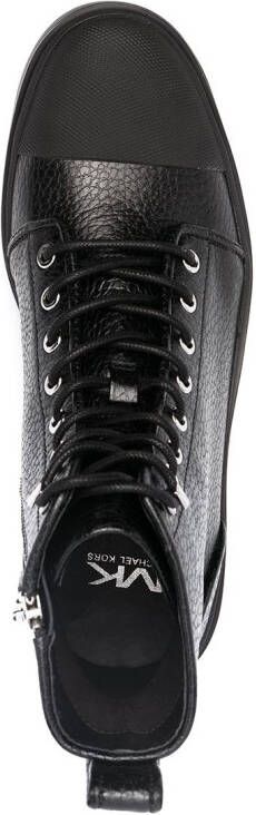 Michael Kors side zip combat boots Black