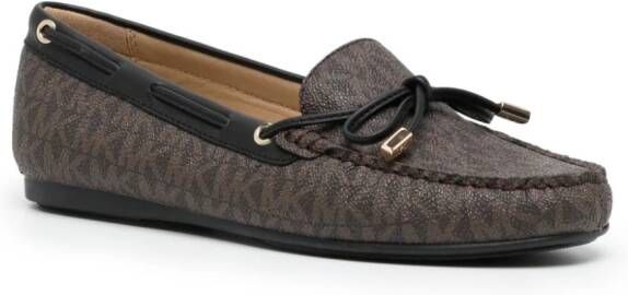Michael Kors Sutton monogram-pattern loafers Brown