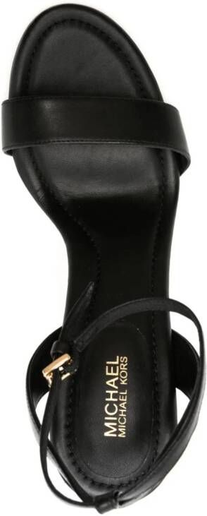 Michael Kors Tenley 115mm leather sandals Black
