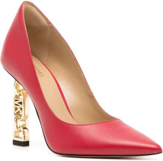 Michael Kors Tenley 80mm leather pumps Red