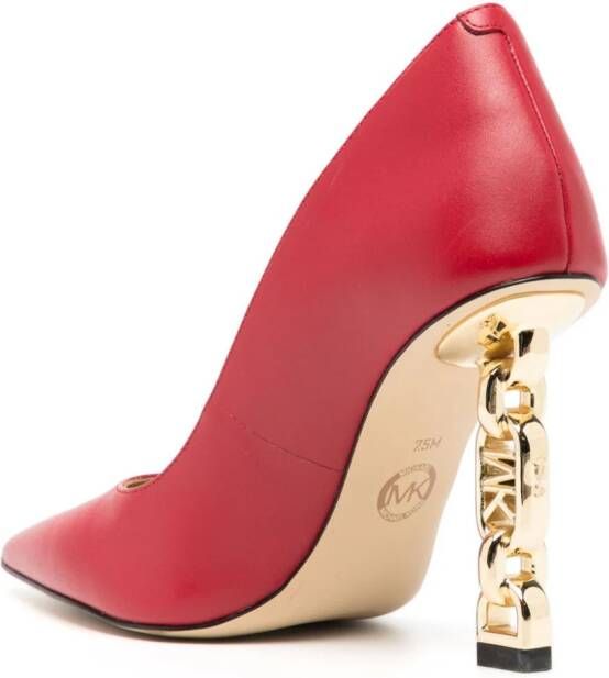 Michael Kors Tenley 80mm leather pumps Red