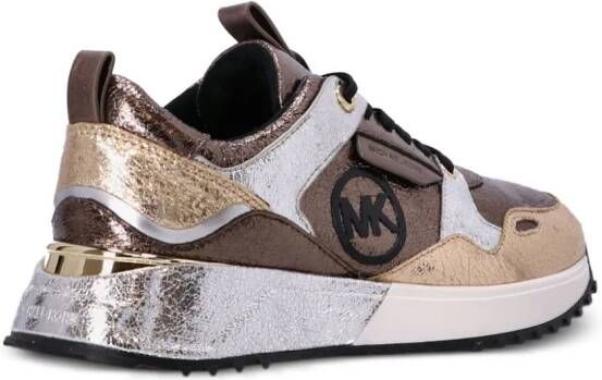 Michael Kors Theo panelled sneakers Brown