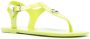 Michael Kors thong-strap logo plaque sandals Green - Thumbnail 2