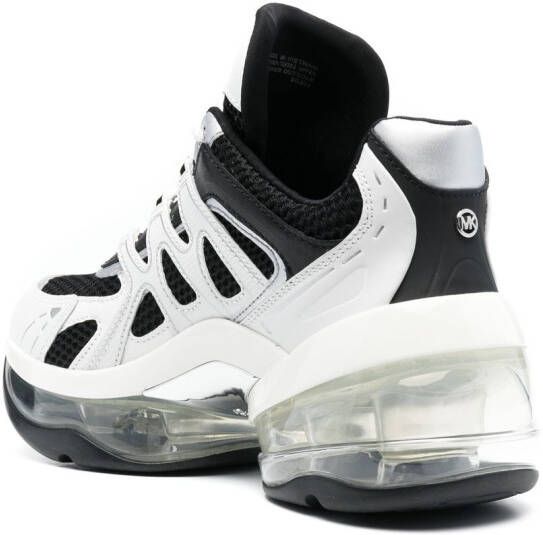 Michael Kors transparent-platform-sole sneakers Black
