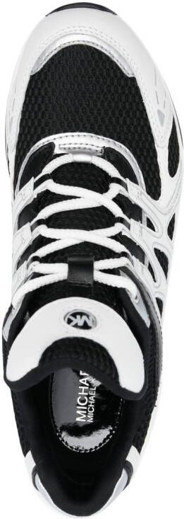 Michael Kors transparent-platform-sole sneakers Black
