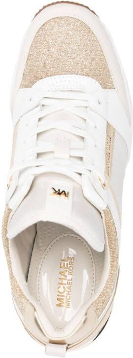 Michael Kors wedge-heel lace-up sneakers Neutrals