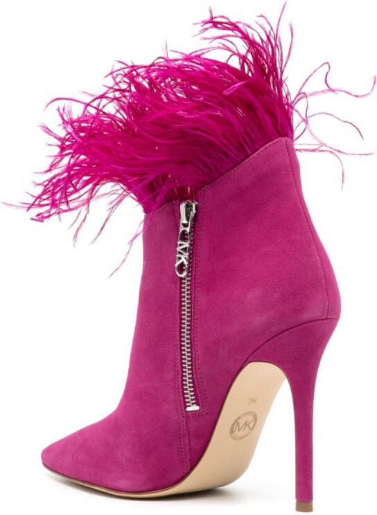Michael Kors Whitby 110mm suede boots Pink