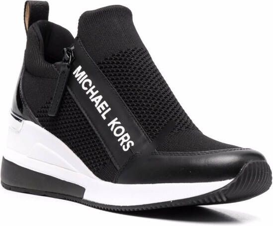 Michael Kors Willis stretch knit sneakers Black